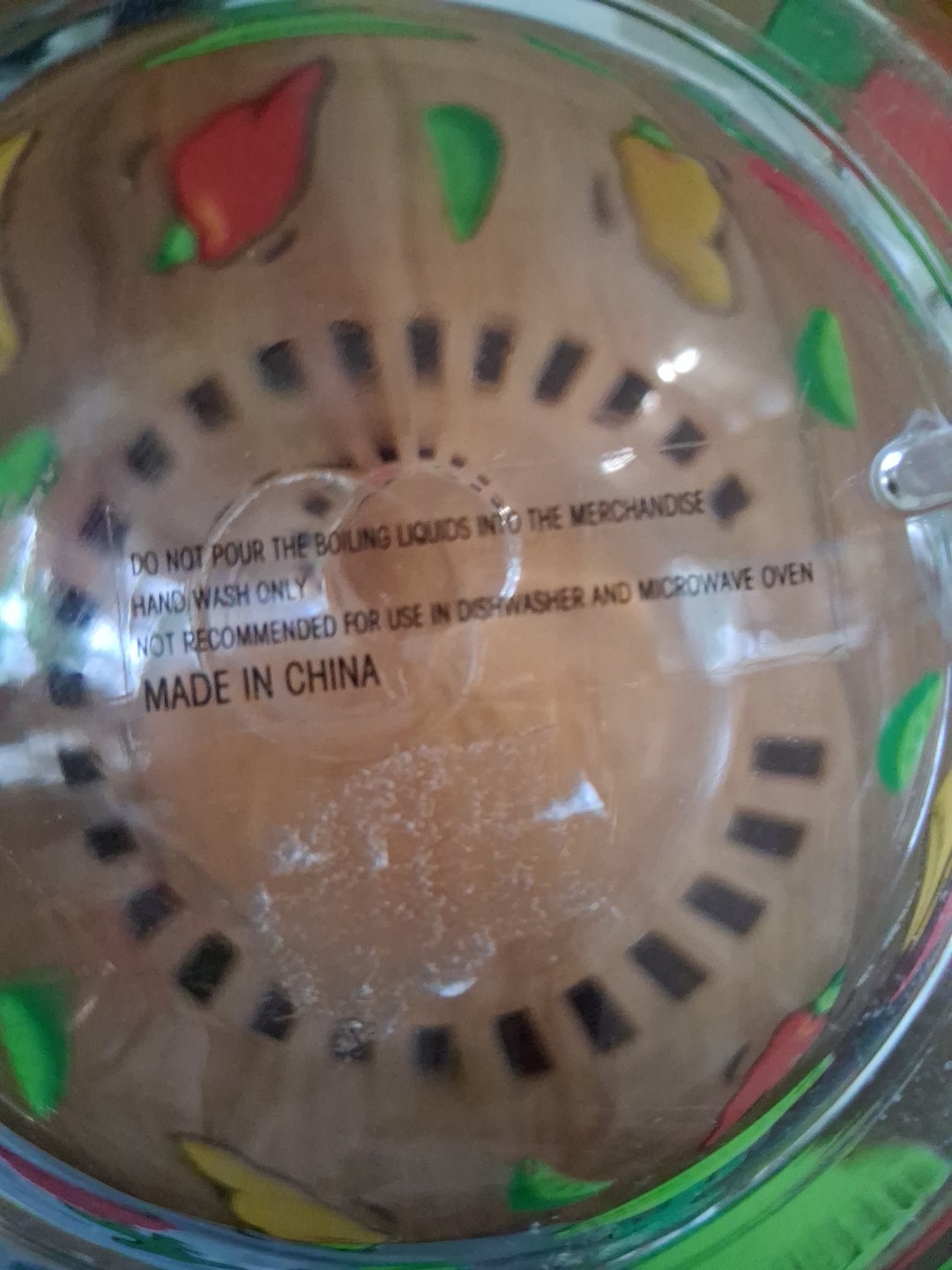 Vintage acrylic margarita pitcher with 4 stir sticks Peppers MCM