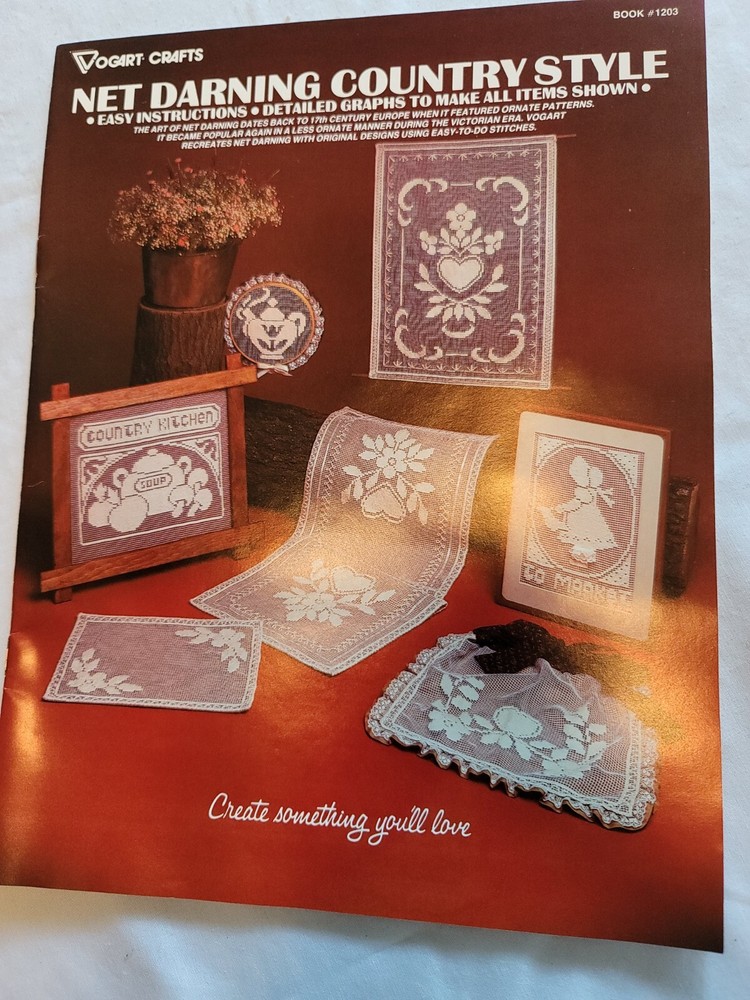 Introducing Net Darning-Net Darning Samplers-Net Darning Country Style Booklets