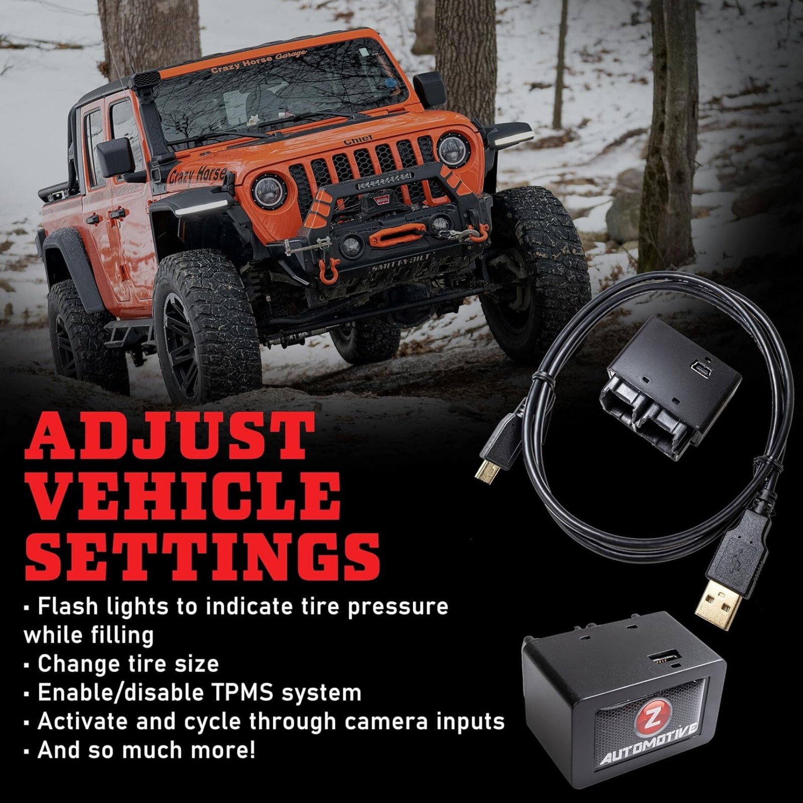 Z Automotive OBD2 Plug-In Tazer JL Lite Module for Wrangler JL Gladiator JT