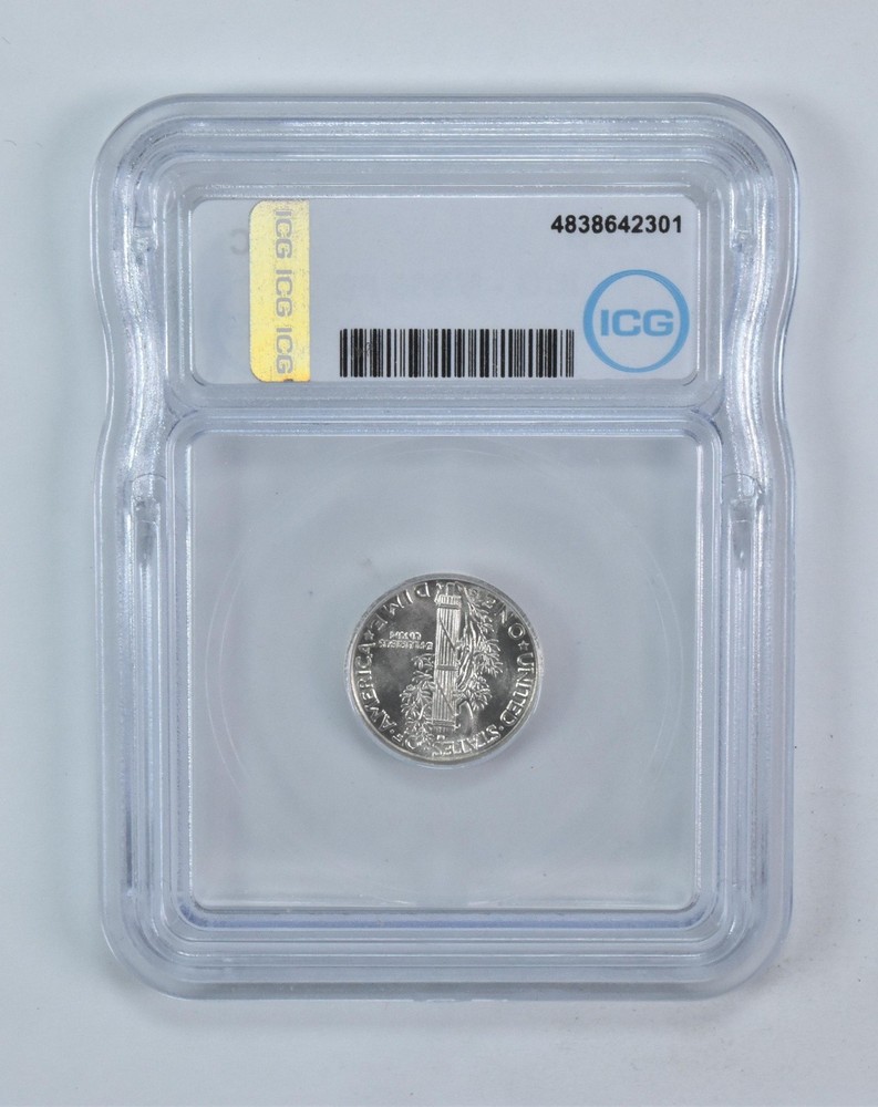 1942-S Mercury Dime MS65 FB ICG