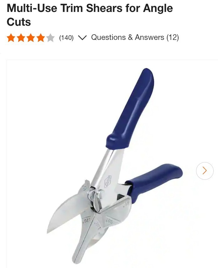 QEP Multi-Use Trim Shears for Angle Cuts