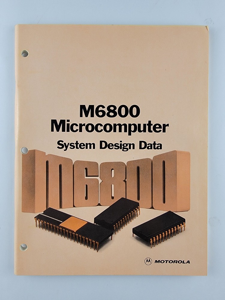 Original Vintage Motorola M6800 Microprocessor Manuals Guides Retro Computing