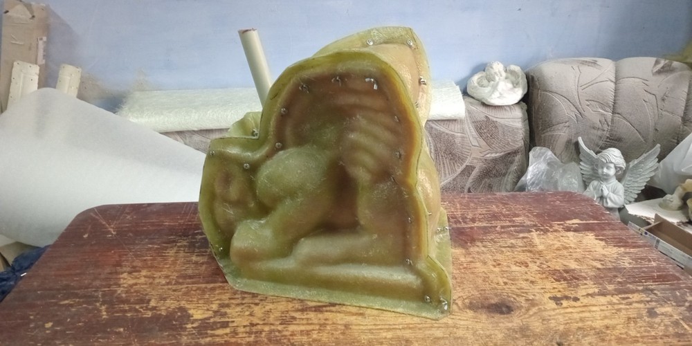 Polyurethane flexible mold with a plastic frame"Gorgul on a chain"