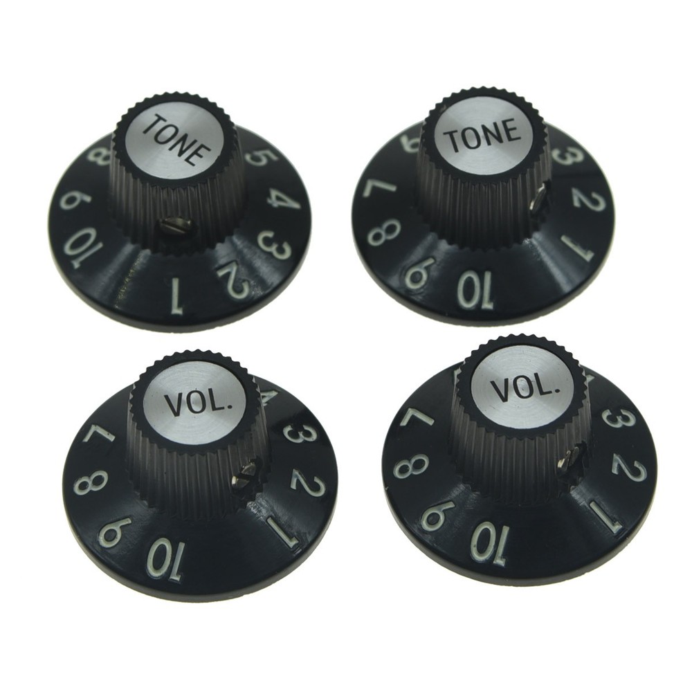 KAISH Skirted Witch Hat Knobs 2V2T for 72 Telecaster Custom/AMP/Jazzmaster