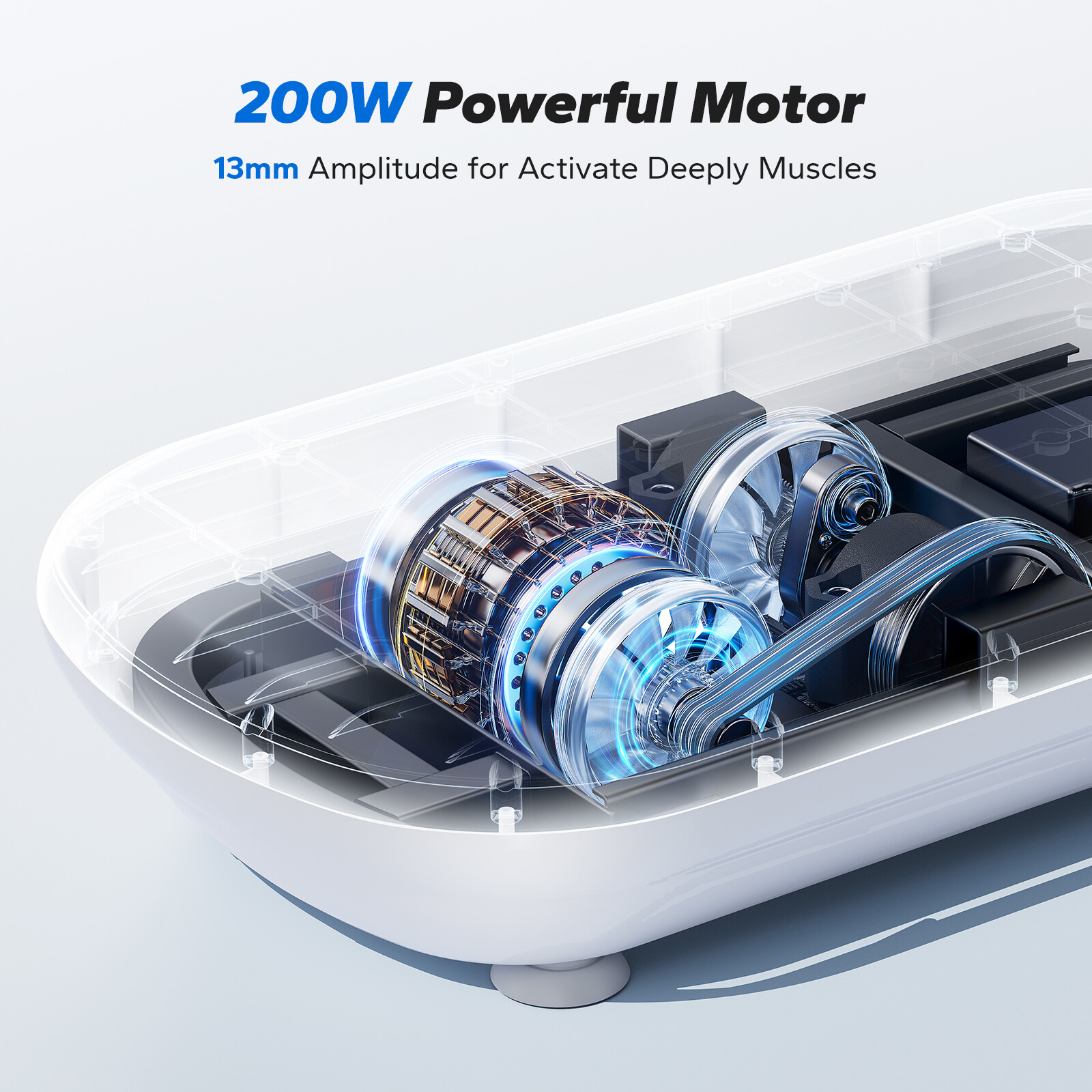 MERACH Vibration Plate Exercise Machines Bluetooth Pedal Automatic Sensing