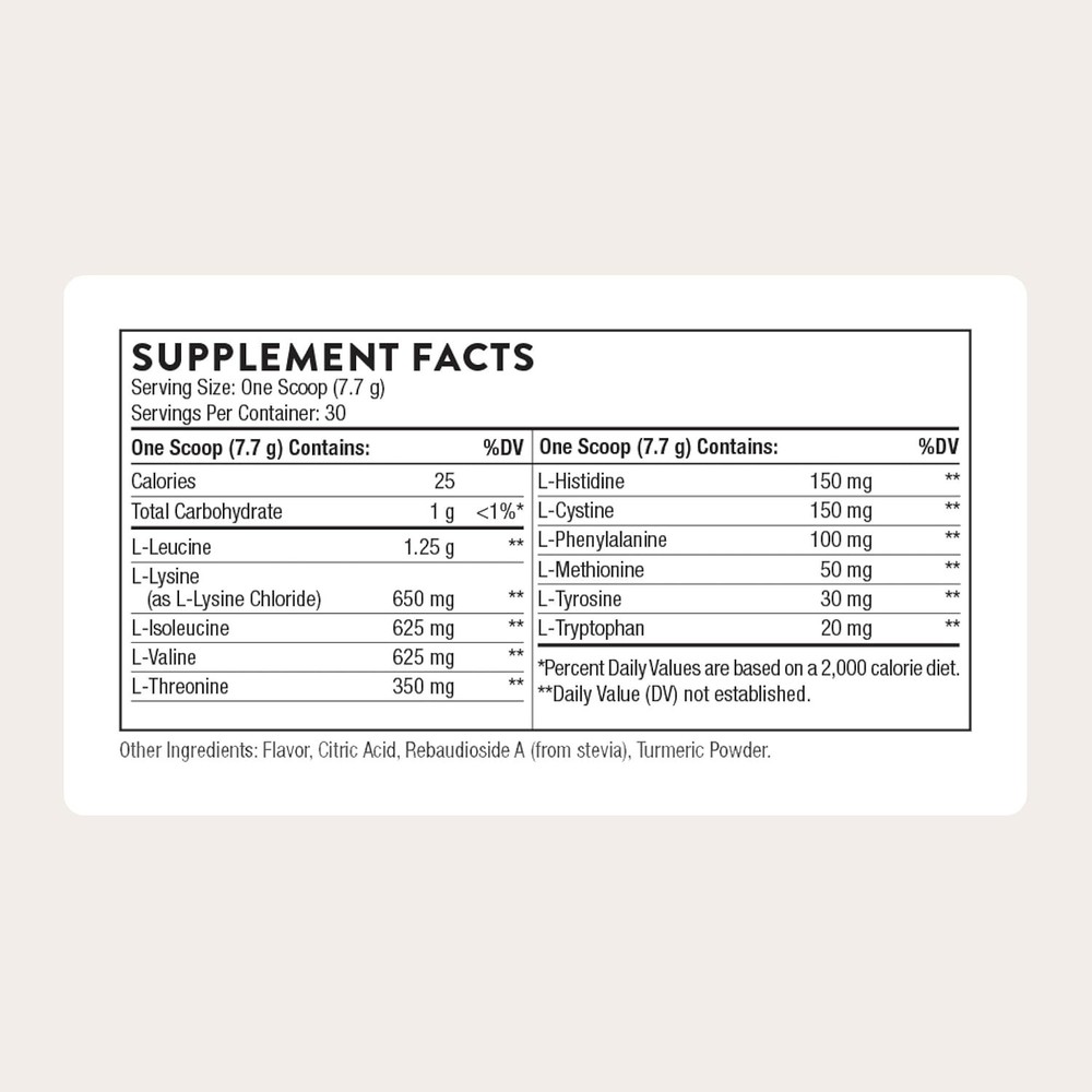 Amino Complex-Clinically-Validated EAA and BCAA Powder 8.1 Oz-Lemon 30 Servings