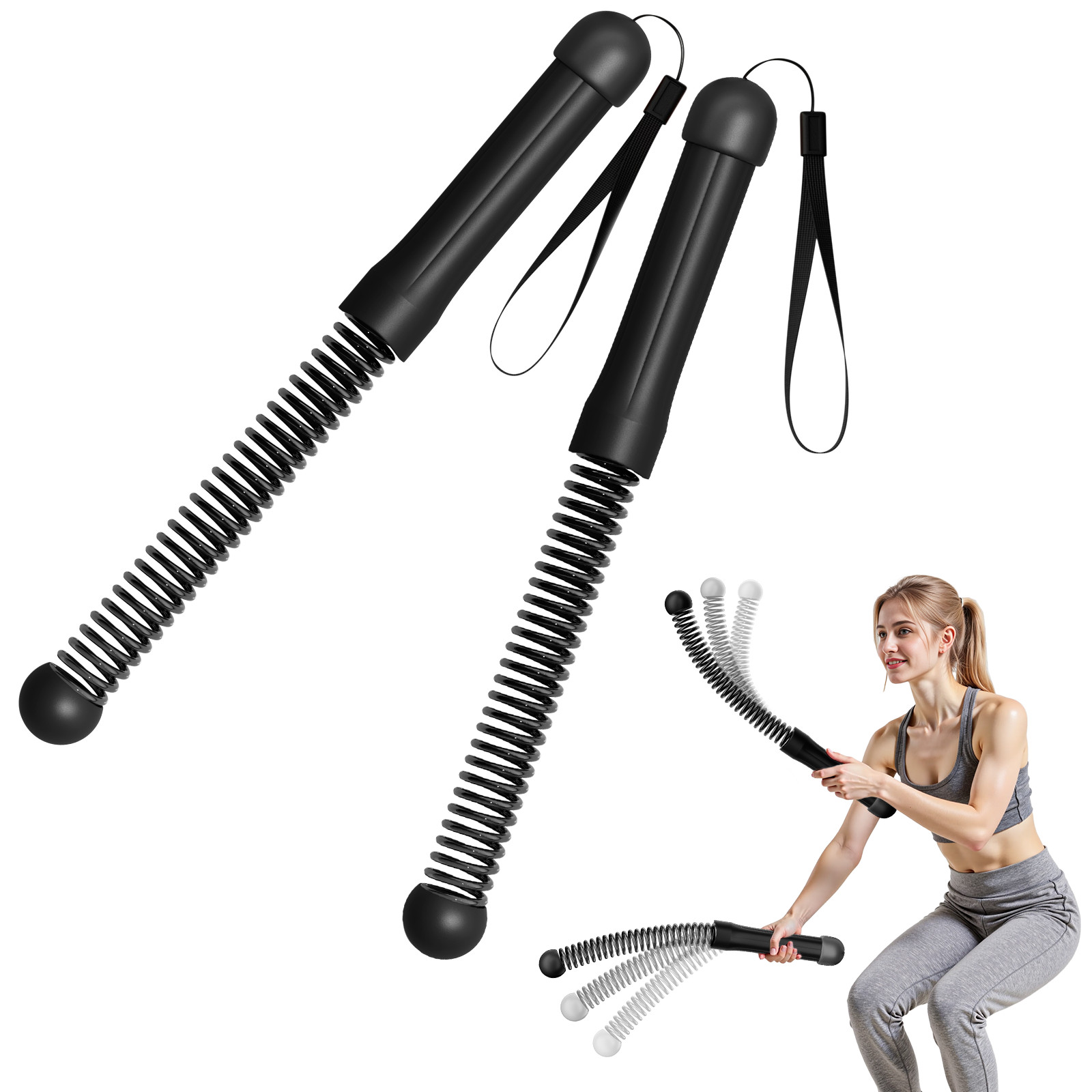 New Cordless Battle Rope for Home Use - Compact Portable Home Fitness Equipment
