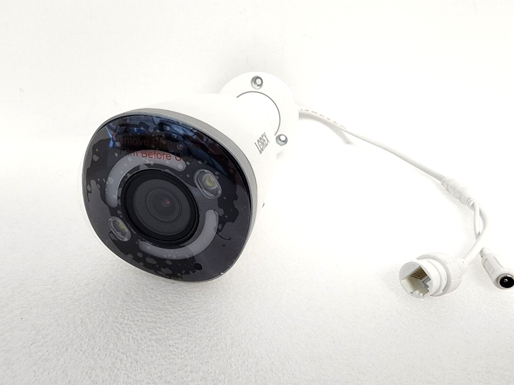 Lorex E895AB 4K Deterrence Bullet AI PoE IP Wired Add-On Security Camera