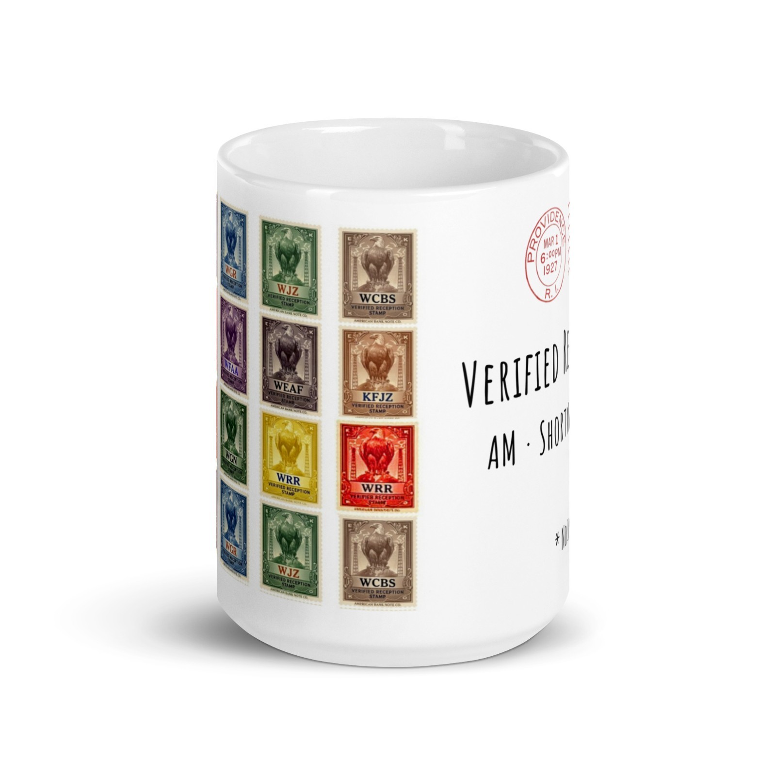 Verified Reception Radio Mug 15oz | AM Shortwave DX | No Internet Required