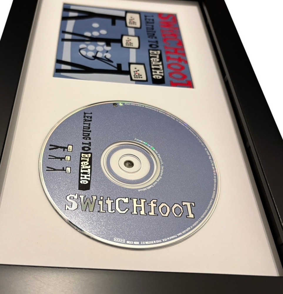 JON FOREMAN SWITCHFOOT SIGNED AUTOGRAPH LEARNING TO BREATHE FRAMED CD w/ PROOF