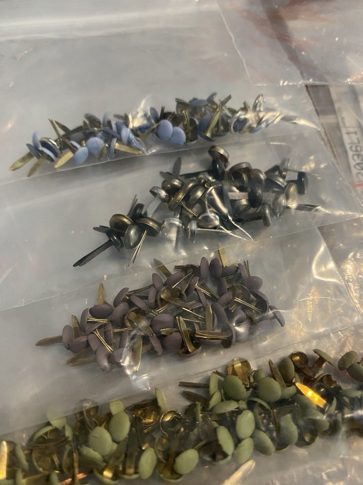 Assorted Tiny Brads For Crafting, Scrapbooking, Cardmaking, Etc.