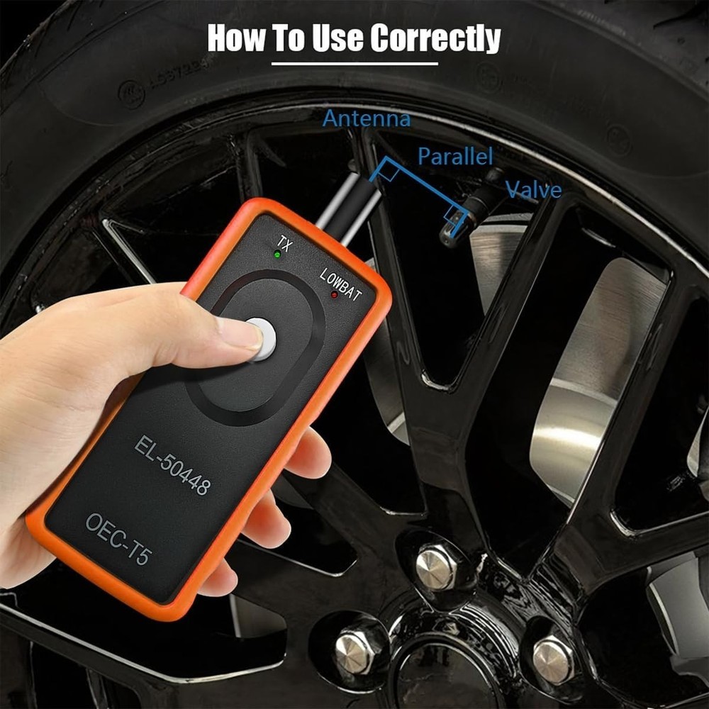 Digital TPMS Tool for Tire Sensor Activation - Compatible with Most Vehicles