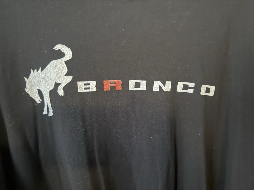 Ford Bronco Basic Logo Black T-Shirt 3XL