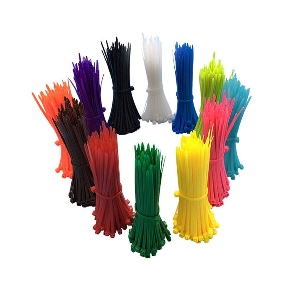1200 Pieces Zip Ties, Multi-Purpose Assorted Colored Self-Locking 12 Colors