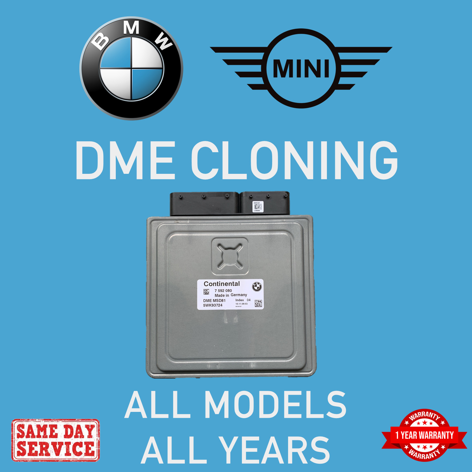 BMW Mini DME ECU Cloning Service