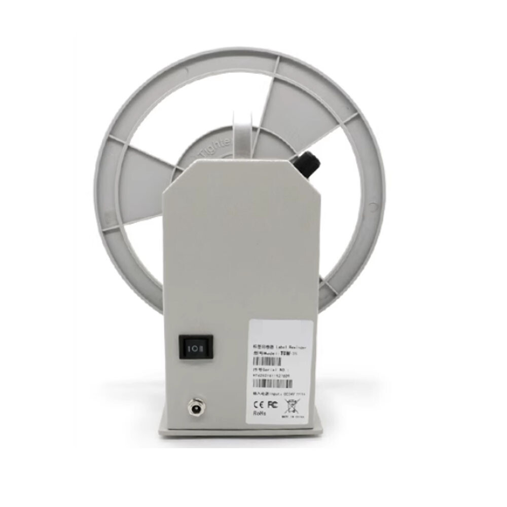 120MM Electric Label Rewinder Speed Adjustable Bidirectional Rewinding Machine