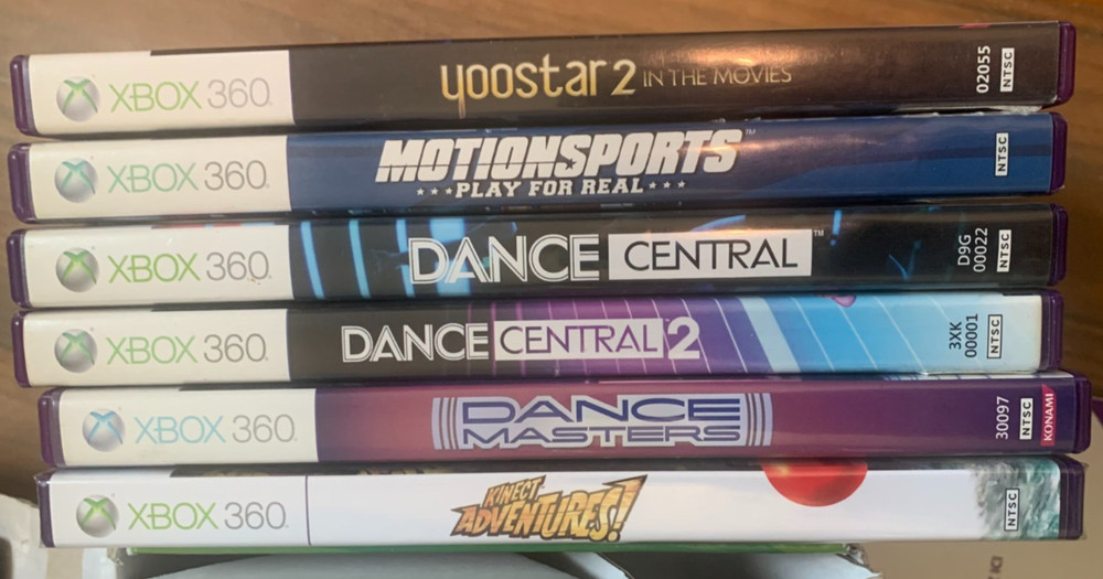 Microsoft LPF-00004 Motion Sensing Gaming Controller - Xbox 360 BUNDLE (6 GAMES)