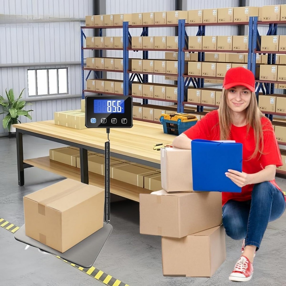Shipping Scale, 440 LBS High-Precision Postage Scale, Hold/Tare Function
