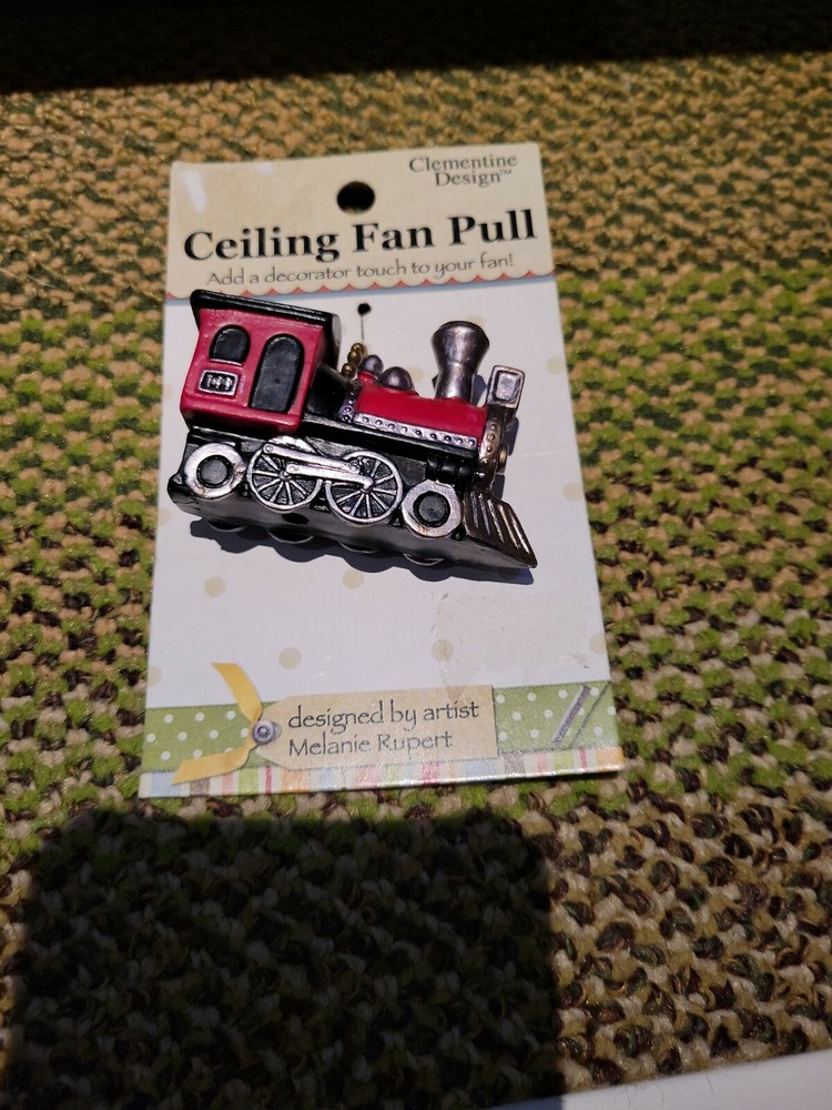 Choo Choo Train Locomotive  Nursery Ceiling Fan Pull