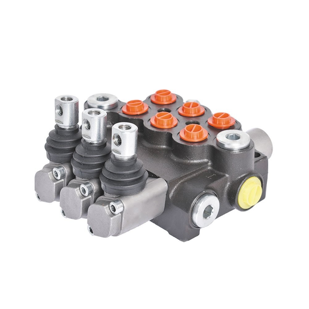 Hydraulic Control 3-Spool Valve Double Acting 13 GPM 3600 PSI SAE Ports
