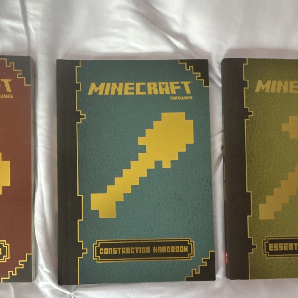 Mojang Minecraft Strategy Guide Set: Redstone, Construction, Essential, Combat