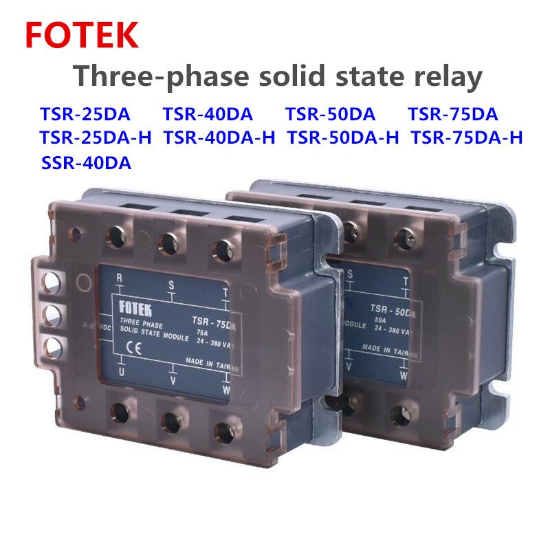 1 Pc. New Three-phase Solid State Relay TSR-40DA 25DA 50DA 75DA-H