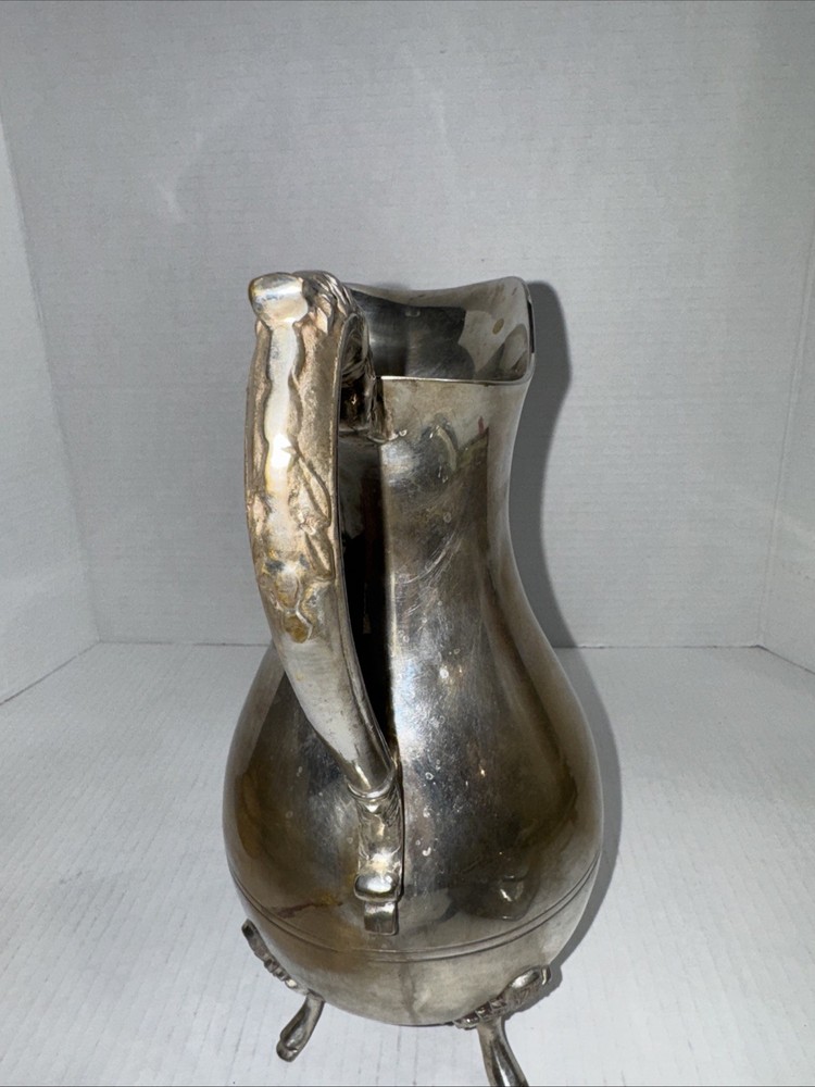 Silver Plate Pitcher 10 Inch Tall