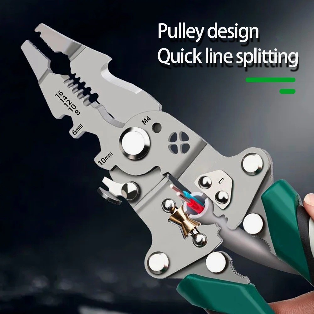 Foldable Wire Strippers Wire Stripping Tool Electrical Pliers For Electrician ❆