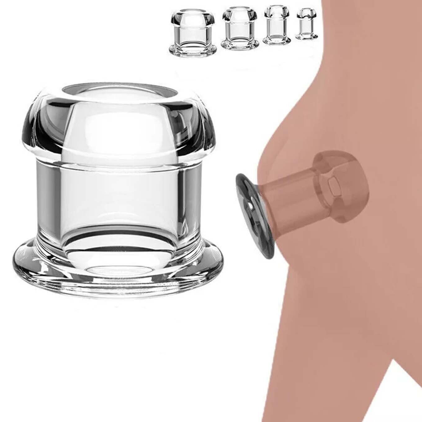 Hollow-Prostate-Anal-Butt-Plug-Massager-Large-Dildo-Tunnel Probe Sex Toy Adult