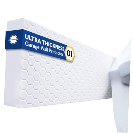 WP01 Garage Wall Protector Car Door Protector, Tool-Free, Designed 4 Pack White