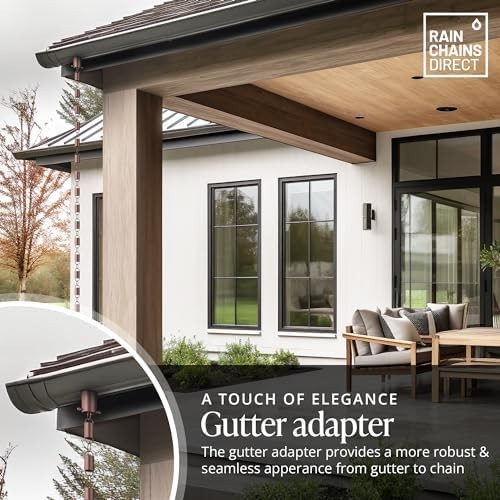 Rain Chain Gutter Adapter/installer In Pure Copper