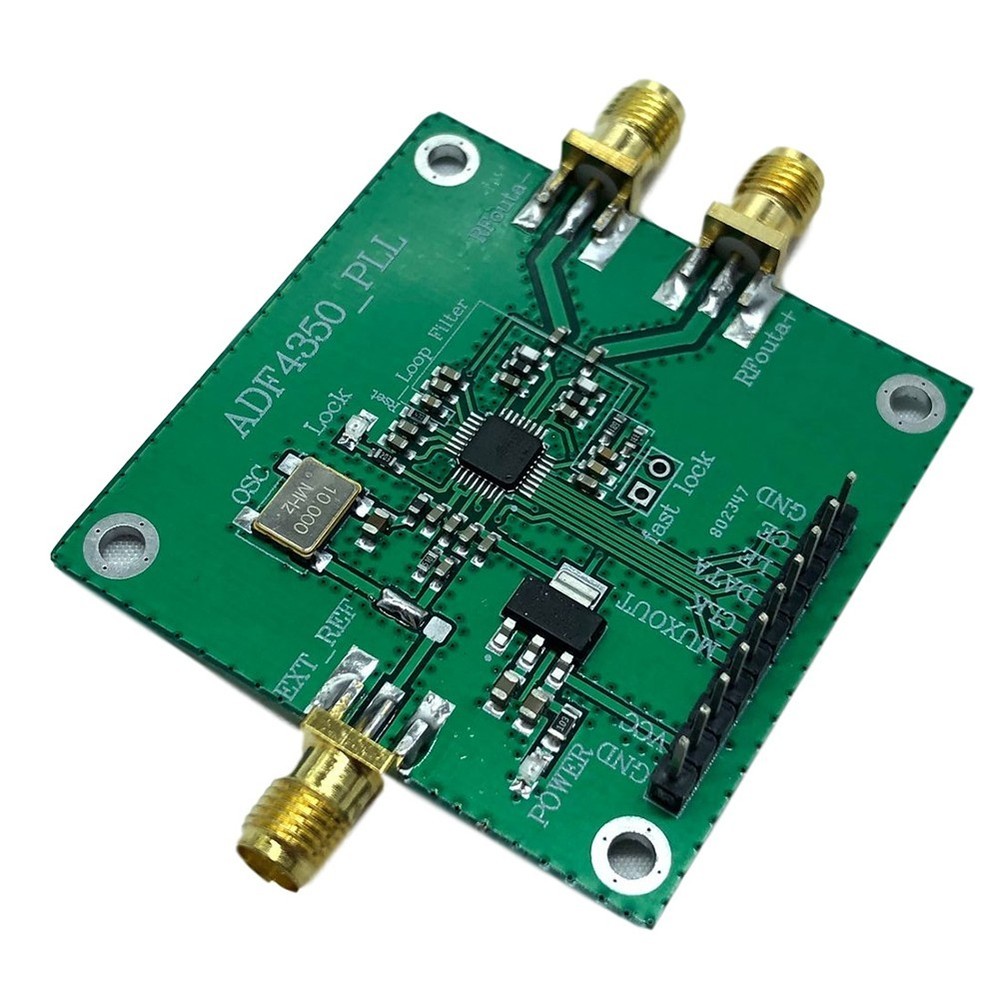Low Phase Noise ADF4350 RF Signal Source Module for Precision Applications
