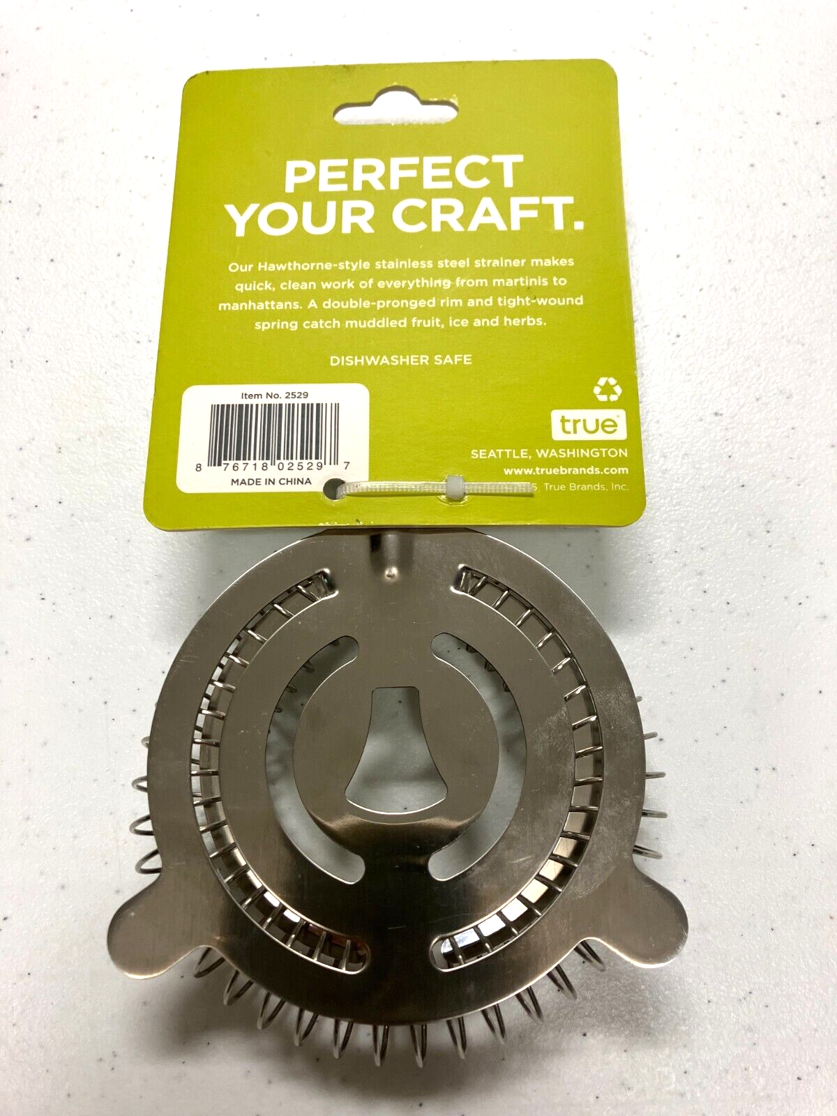 4 NEW True Hawthorne Cocktail Stainless Steel Strainers W