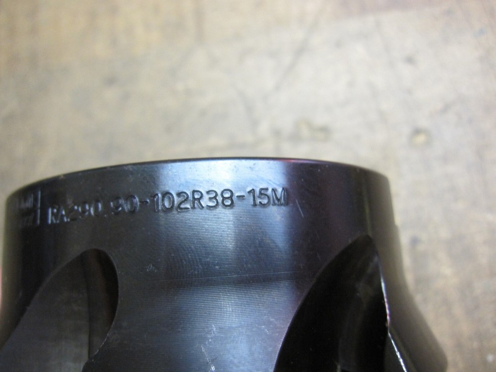 Sandvik 4" indexable 6 insert face shell milling cutter 1-1/2" arbor