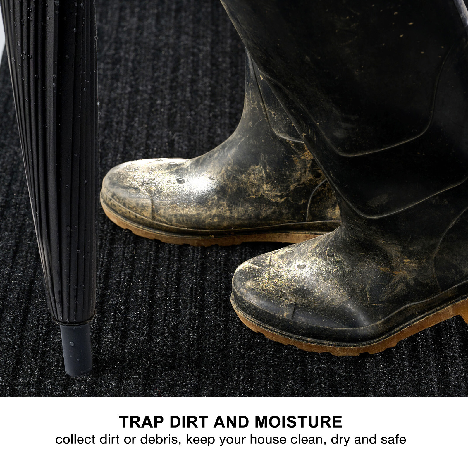 Runner Rug 2 x 8, 2 x 10 ft Hallway Non Slip Rubber Back Rugs for Kitchen Indoor