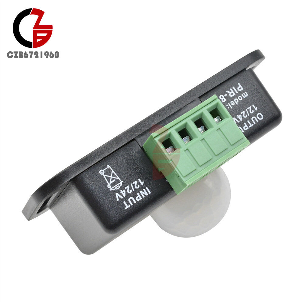 1-10PCS 8A Human Infrared PIR Motion Sensor Switch IR DC12-24V for LED Light