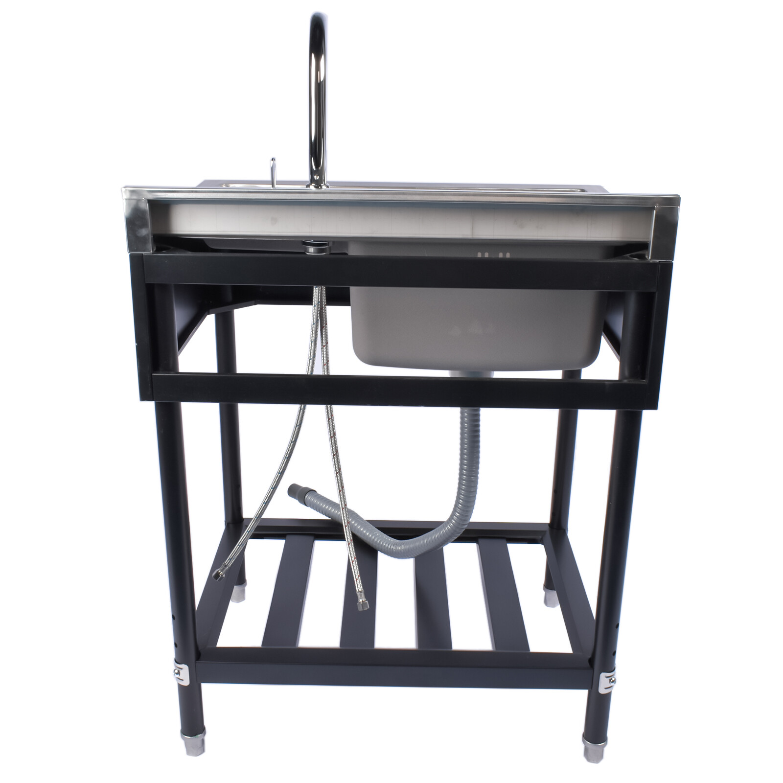 28''/36/39'' Stainless Steel Utility Sink Free Standing Single Bowl Laundry Tub