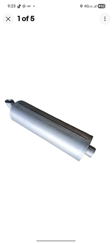 Freightlin Muffler 4" Inlet Pipe- Horizontal, 11 In. Outer Diameter 04-19936-000