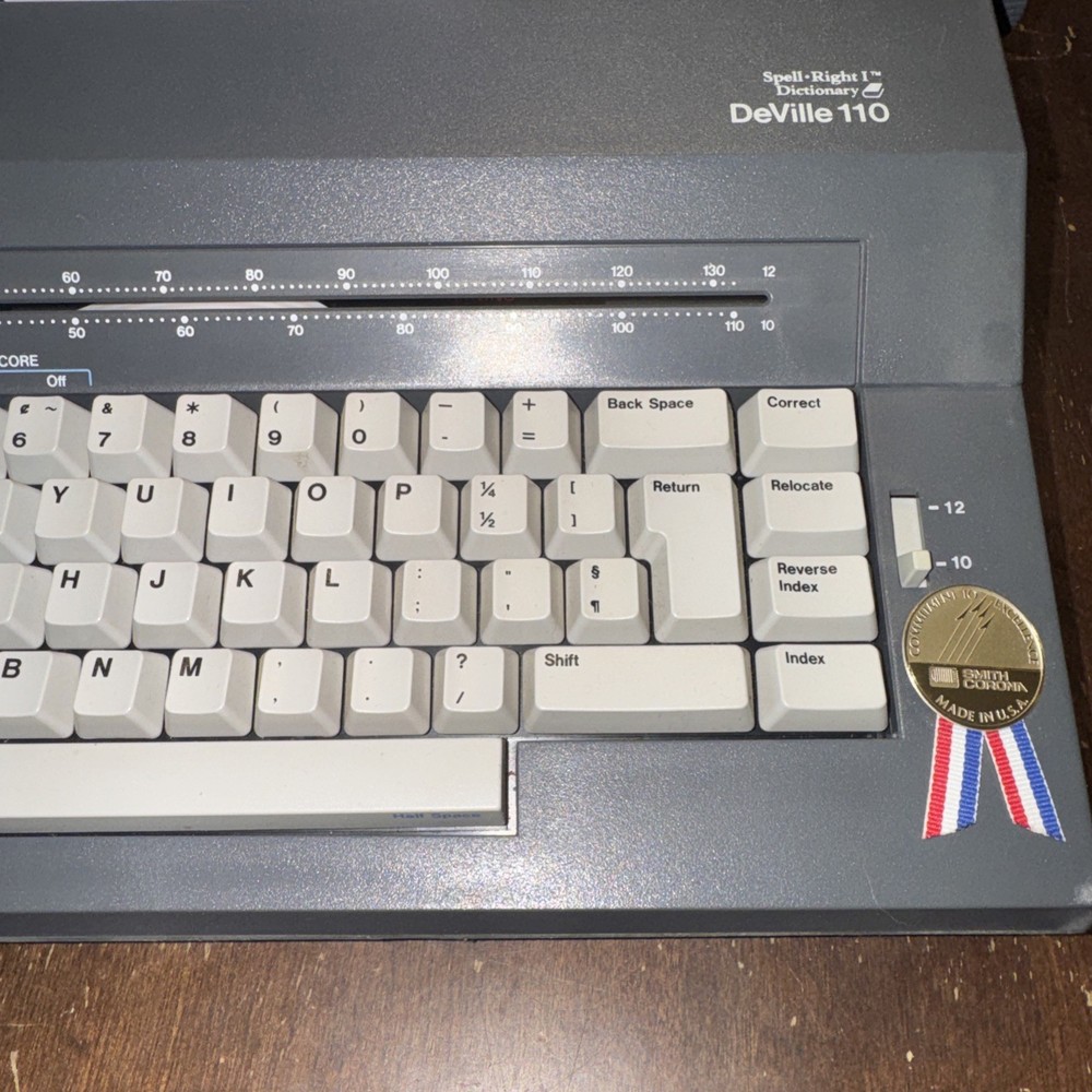 Smith Corona DeVille 110 Spell Right Smart Typewriter With Cover Case Tested