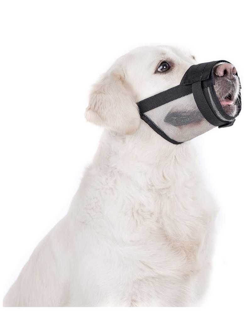 Nylon Dog Muzzle - 2PCS Anti-Biting Barking Adjustable Dog Muzzle - Nylon