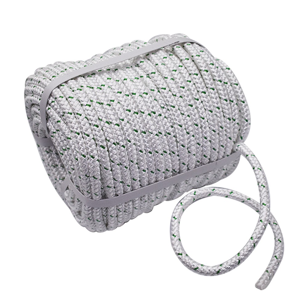 3/8"×200‘ Double Braid Polyester Rope 4800lbs Breaking Strength Strong Pulling
