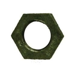64703 Hex Locknut, 1/2 in Nominal, Iron, Galvanized (3 Pack)