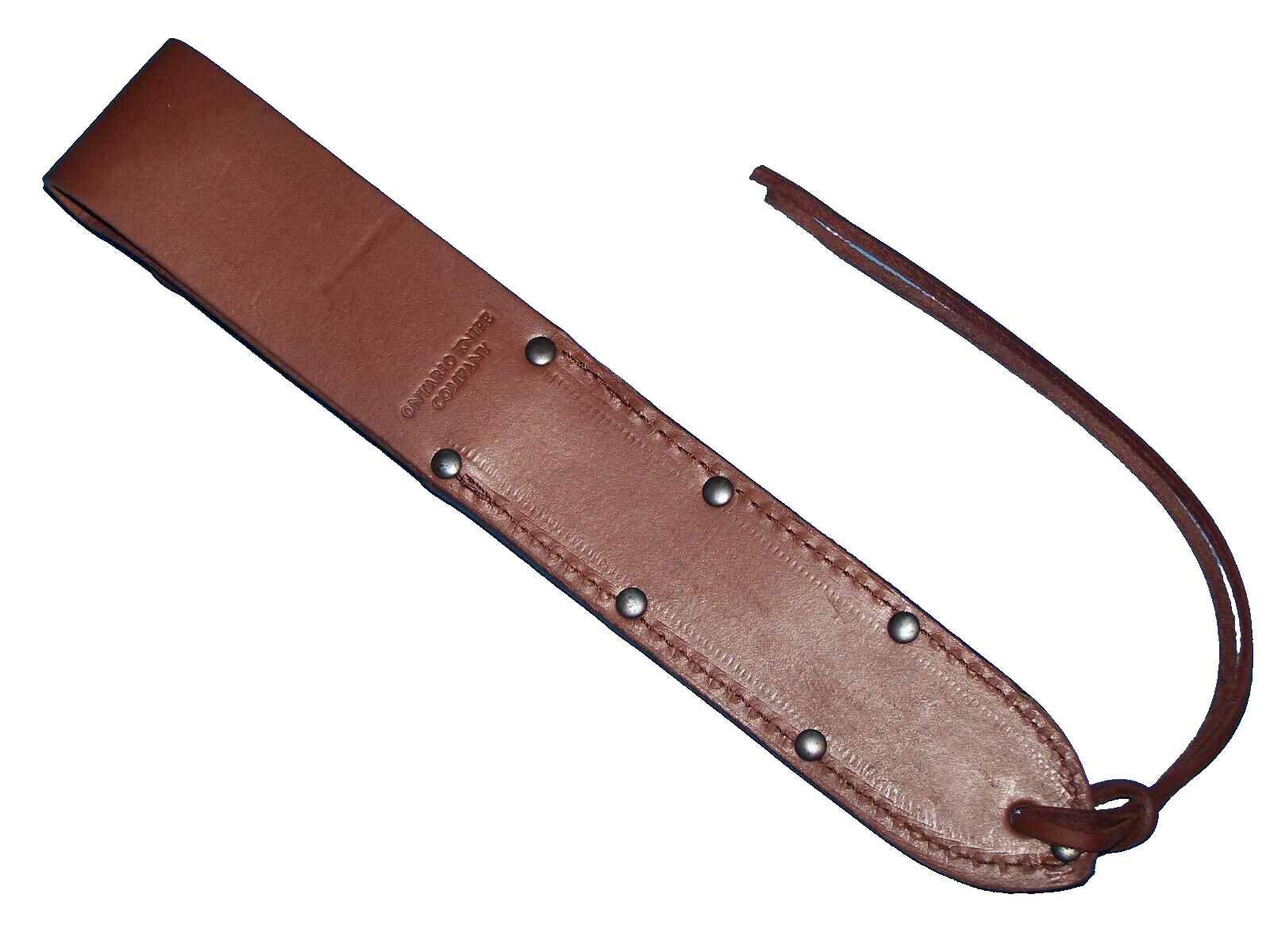 WWII M3 Trench Knife Replica Stacked Leather Dagger Scabbard Sheath OKC NEW