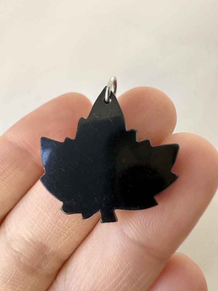 Glacier Pearle Maple Leaf Charm Pendant