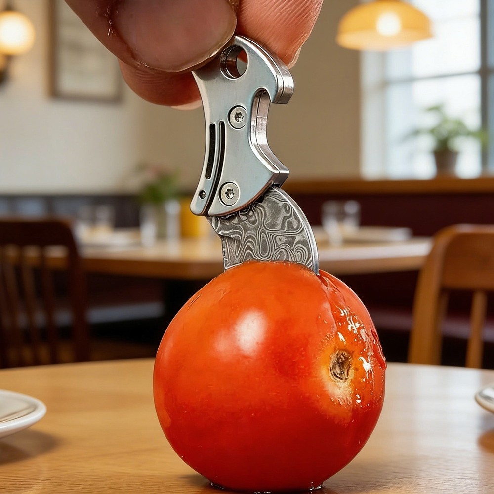 Mini Titanium Bottle Opener EDC Cutter Keychain Multitool for Camping Daily Use