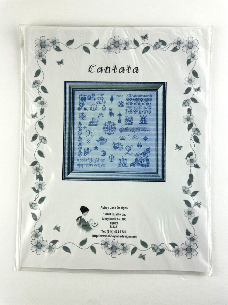 Abbey Lane Designs Needlework PATTERN Cantata Sampler 2005