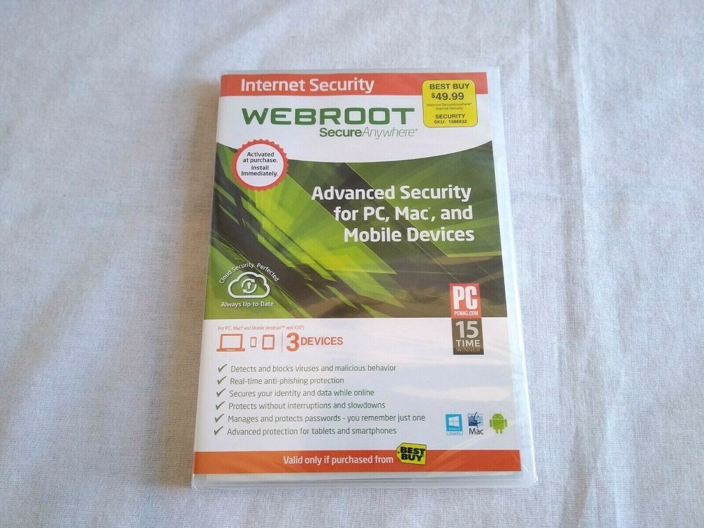 Webroot SecureAnywhere Internet Security Full Version for Windows & Mac