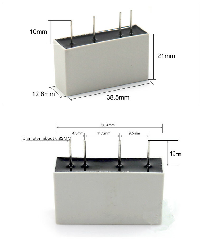 1pcs GJ-5FA-L single-phase solid state relay 5A DC-DC load 5-220VDC/IN 3-32VDC