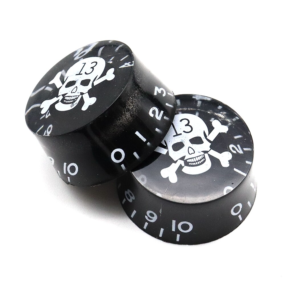 4Pcs Skull Head Guitar Knobs Speed Volume Tone Control Knobs For LP Guitar part
