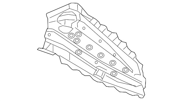 Genuine GM Passenger Side Engine Compartment Outer Side Rail Extension 23178142